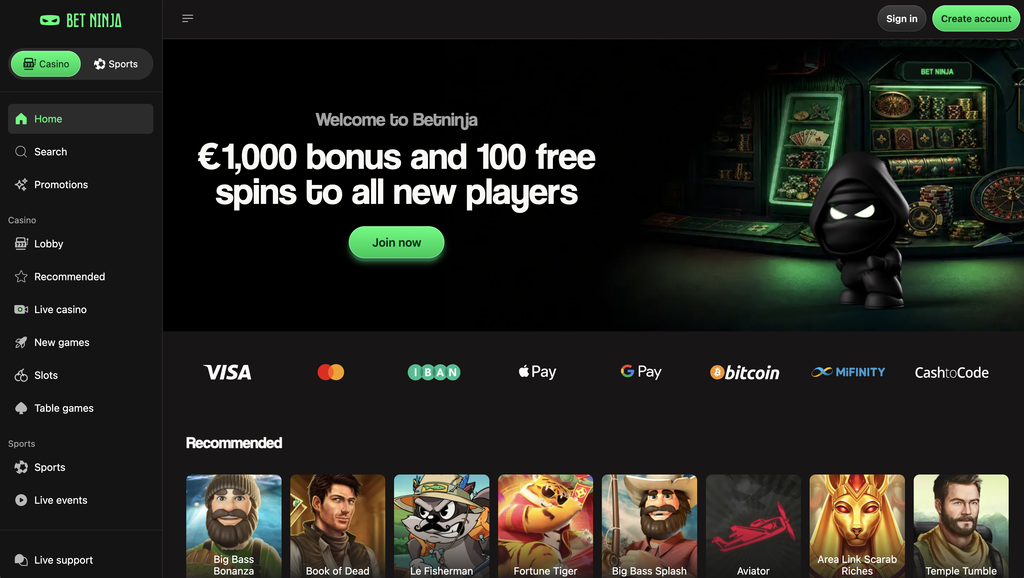 Bet Ninja Casino